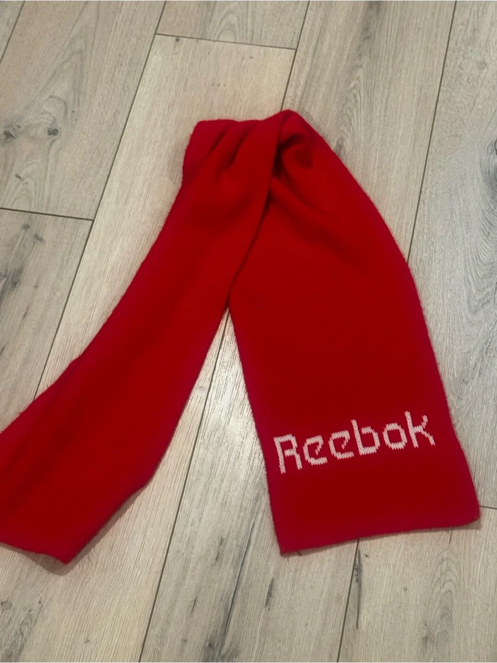 Women’s Reebok Red Knit Logo Scarf